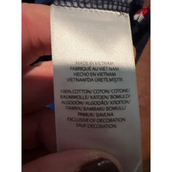 Polo Ralph Lauren Classic Fit M Mens Navy Polo Shirt Red Collar Cotton - Picture 5 of 7